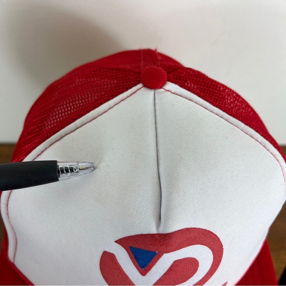 Van Dorn Skate Invitational Retro Trucker Hat Cap White Red Snapback - Picture 5 of 12